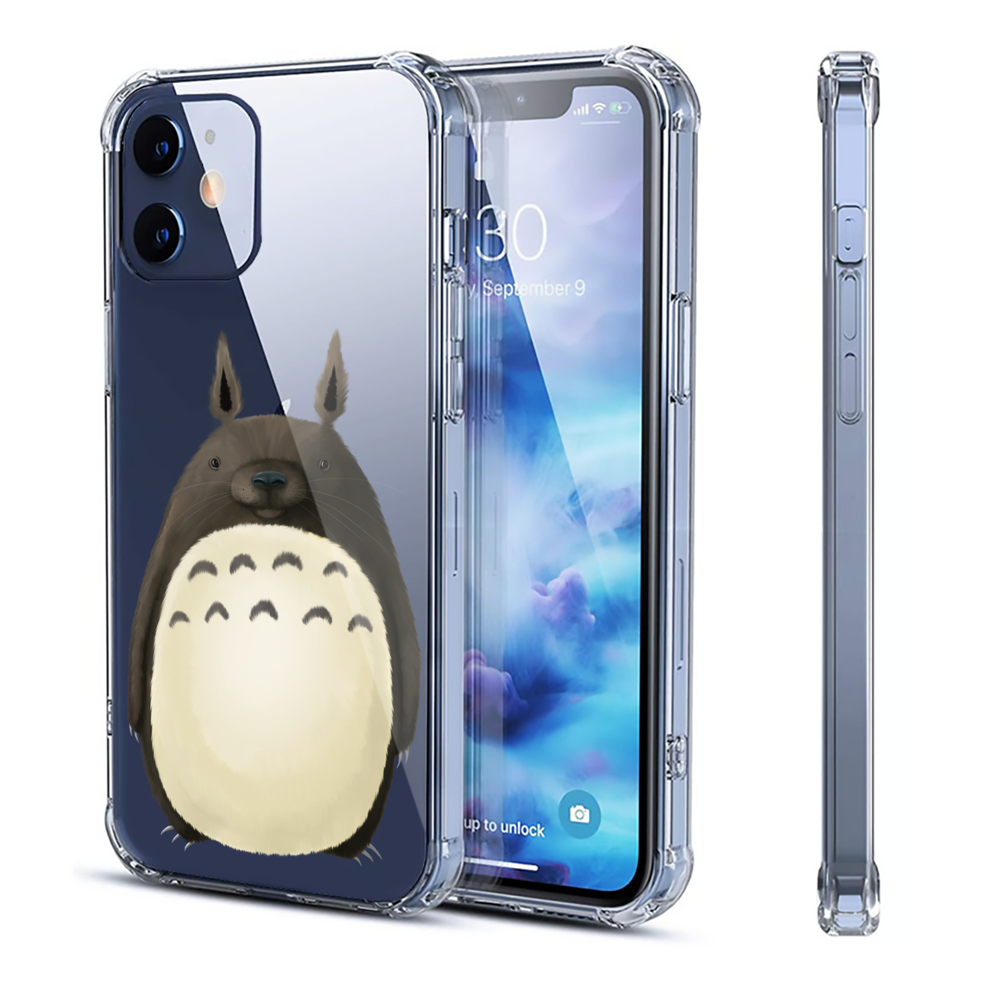 （画像用） となりのトトロ 草壁メイ 草壁サツキ My Neighbor Totoro Satsuki Kusakabe Mei Kusakabe 【iPhone 12シリーズ対応】透明スマホケース（クリアソフトケース）